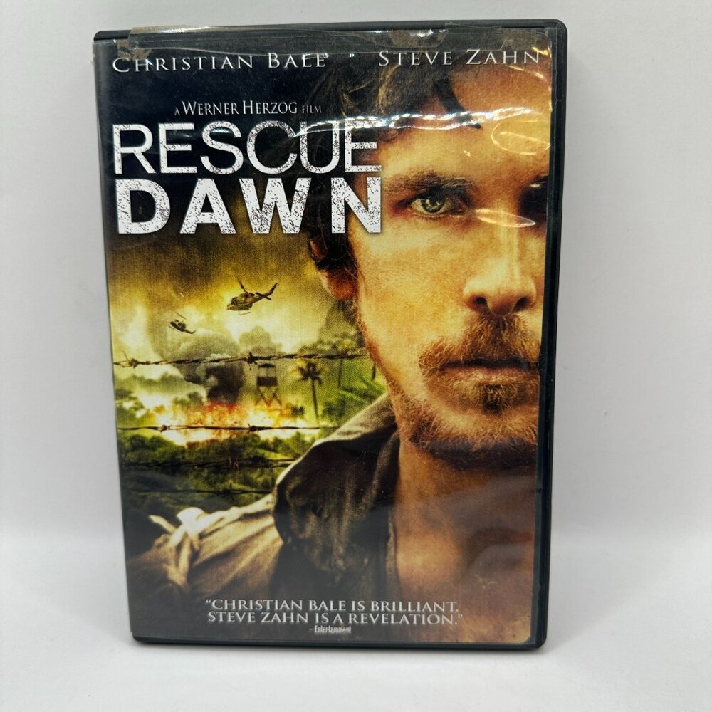 Rescue Dawn DVD 2009 Christian Bale Steve Zahn Inspired by True Story MGM PG-13